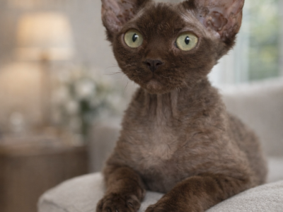 Devon Rex Chocolate Male - Devon Rex - Gallery Photo #1
