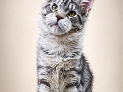 EUROPEAN MAINE COON KITTEN SILVER TABBY SHOW - Maine Coon - Gallery Photo #1