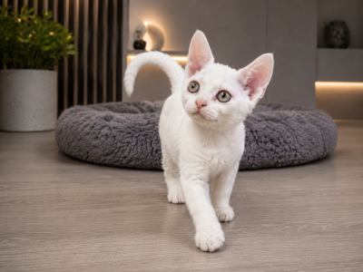 Devon Rex White Female - Devon Rex - Gallery Photo #1