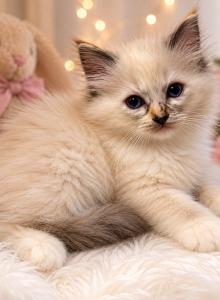 Seal Mink Mitted Tortie Female - Ragdoll Kitten For Sale - Hershey&comma; PA&comma; US