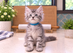 JJ Malarkey       Cr&egrave;me de la Cr&egrave;me Litter Blue - Maine Coon Kitten For Sale - 